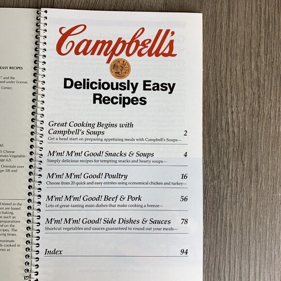 Campbell’s FAVORITE ALL TIME RECIPES  Lot of 3 Spiral Bound Pictured - 1992 - Picture 9 of 13